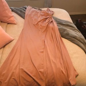 NWOT rose gold formal dress